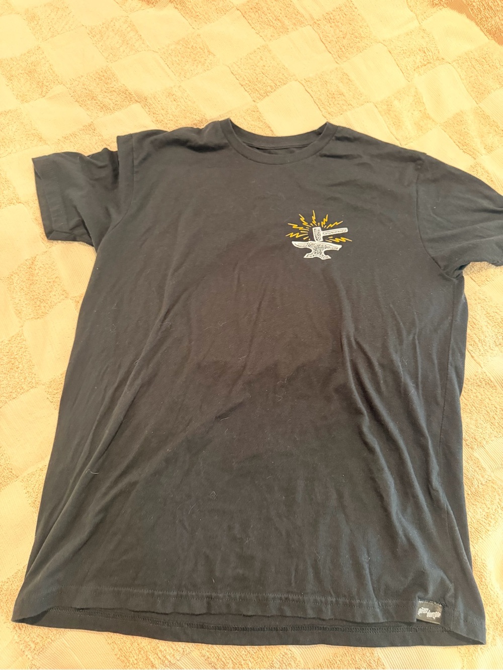 Go fast dont die Black Graphic Crewneck T-Shirt - Unbranded